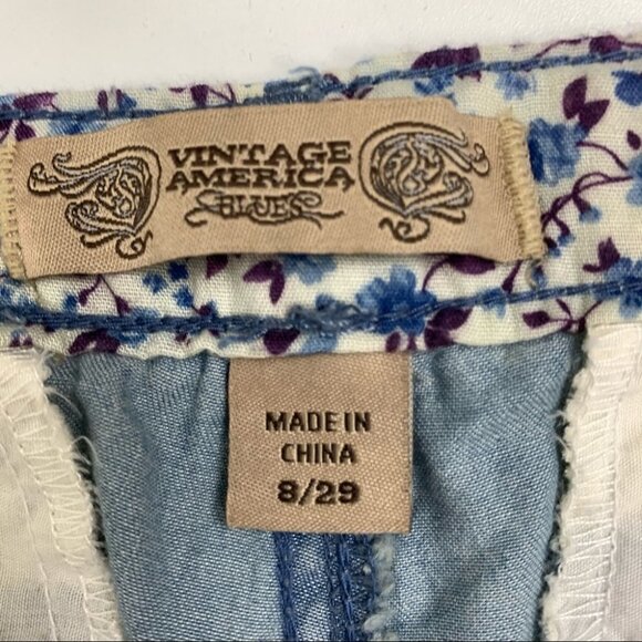 VINTAGE America Chambray Pants Size 8 - Picture 3 of 8